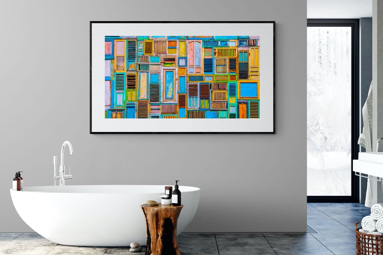 Shut the Door-Wall_Art-180 x 110cm-Framed Print-Black-Pixalot