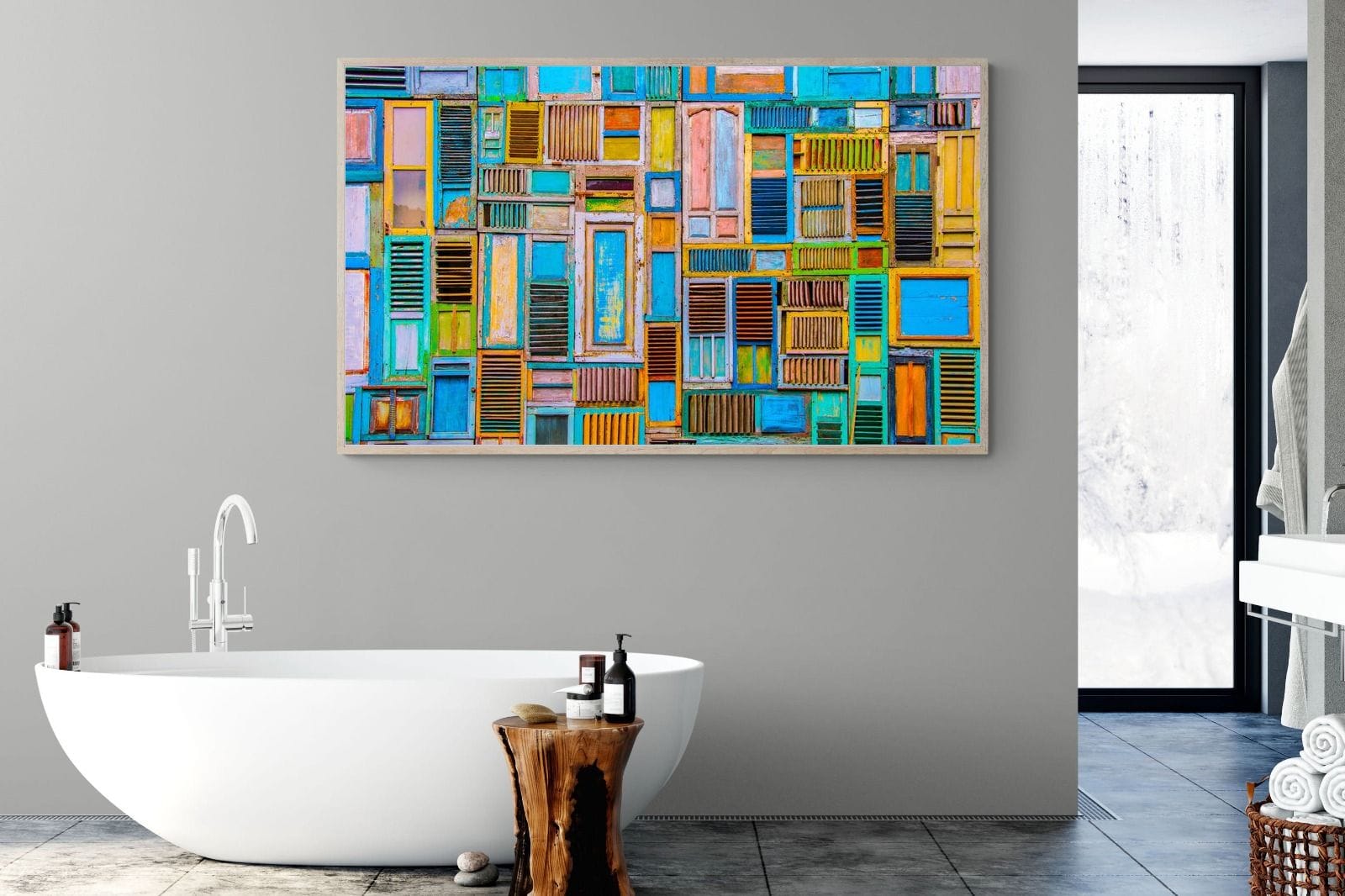 Shut the Door-Wall_Art-180 x 110cm-Mounted Canvas-Wood-Pixalot