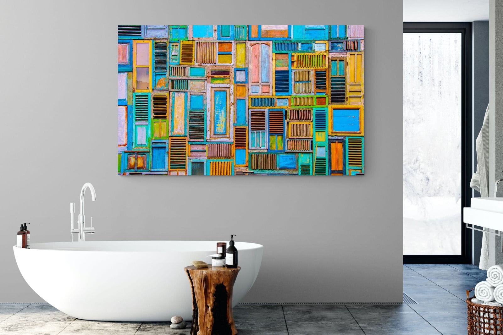 Shut the Door-Wall_Art-180 x 110cm-Mounted Canvas-No Frame-Pixalot