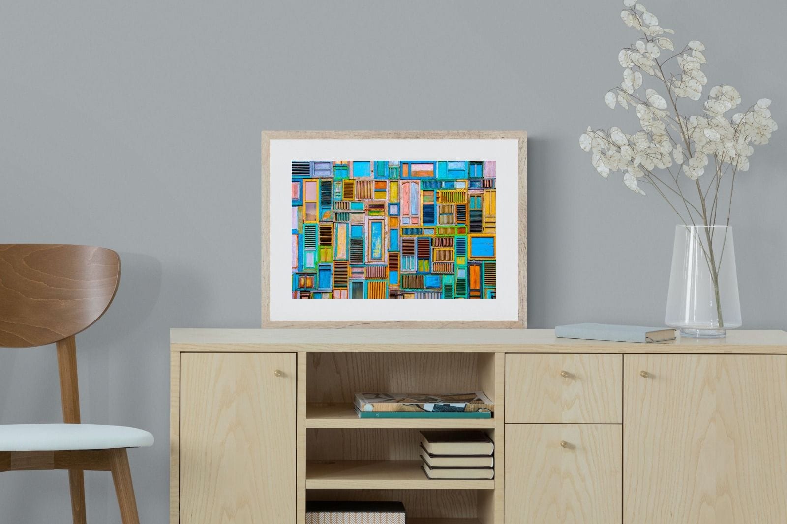 Shut the Door-Wall_Art-60 x 45cm-Framed Print-Wood-Pixalot