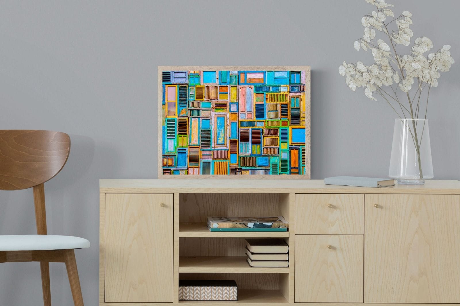 Shut the Door-Wall_Art-60 x 45cm-Mounted Canvas-Wood-Pixalot