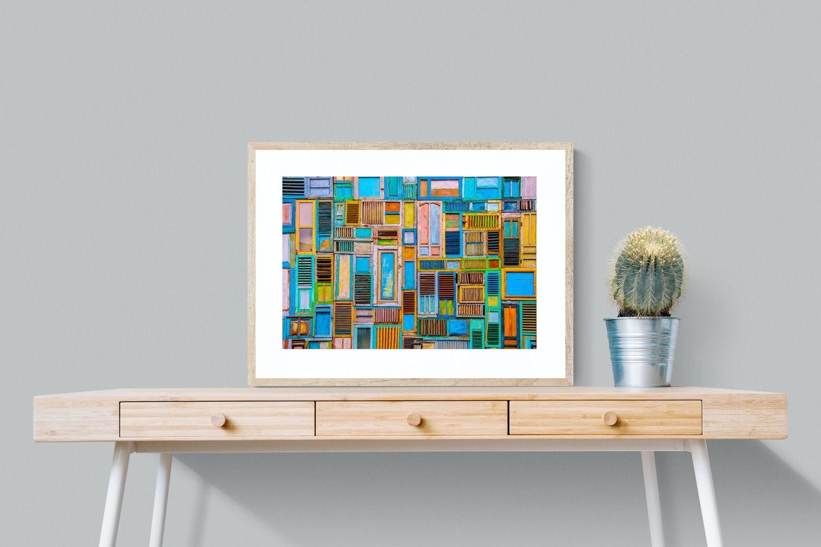 Shut the Door-Wall_Art-80 x 60cm-Framed Print-Wood-Pixalot