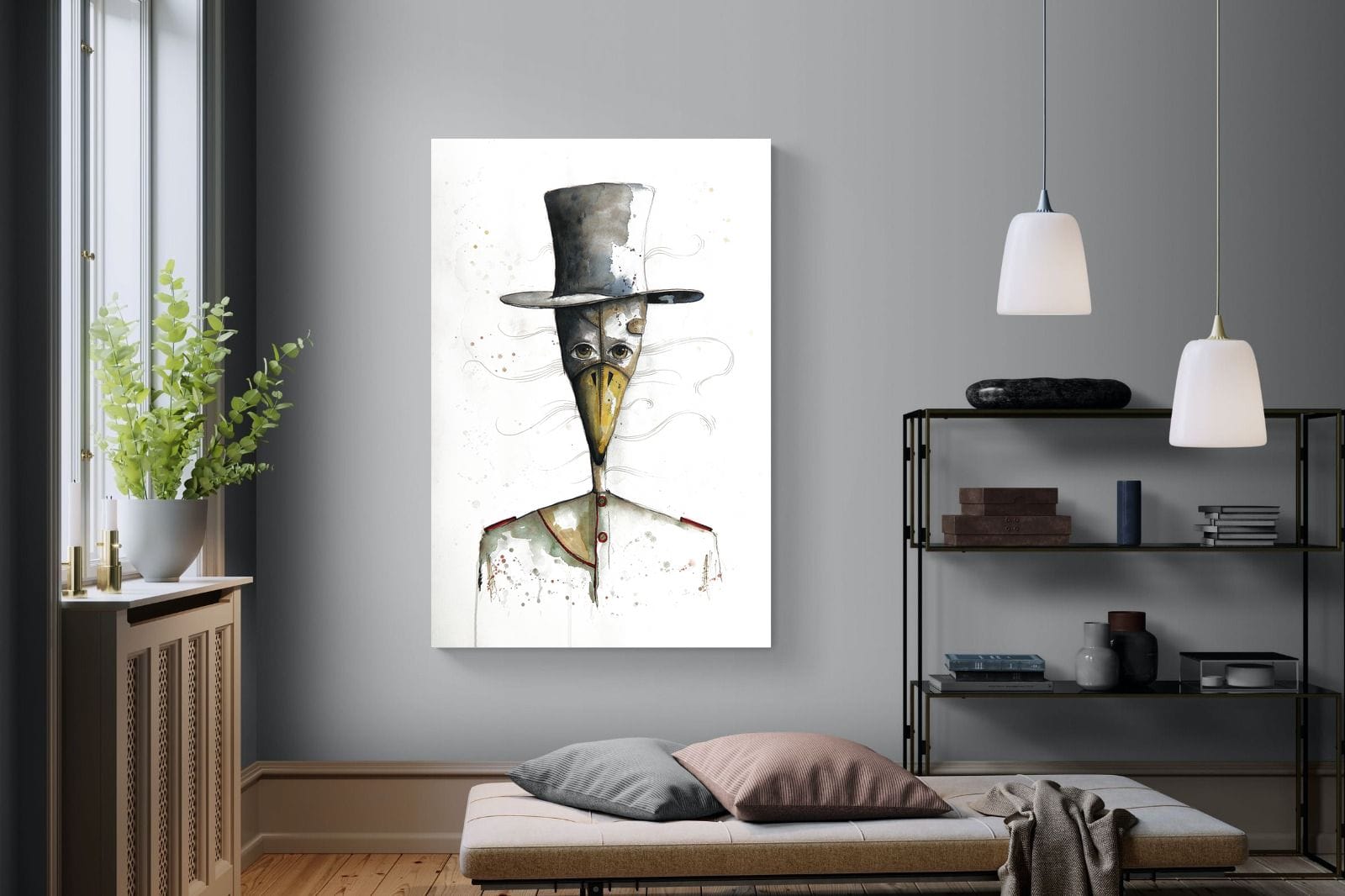 Sir Duck-Wall_Art-120 x 180cm-Mounted Canvas-No Frame-Pixalot