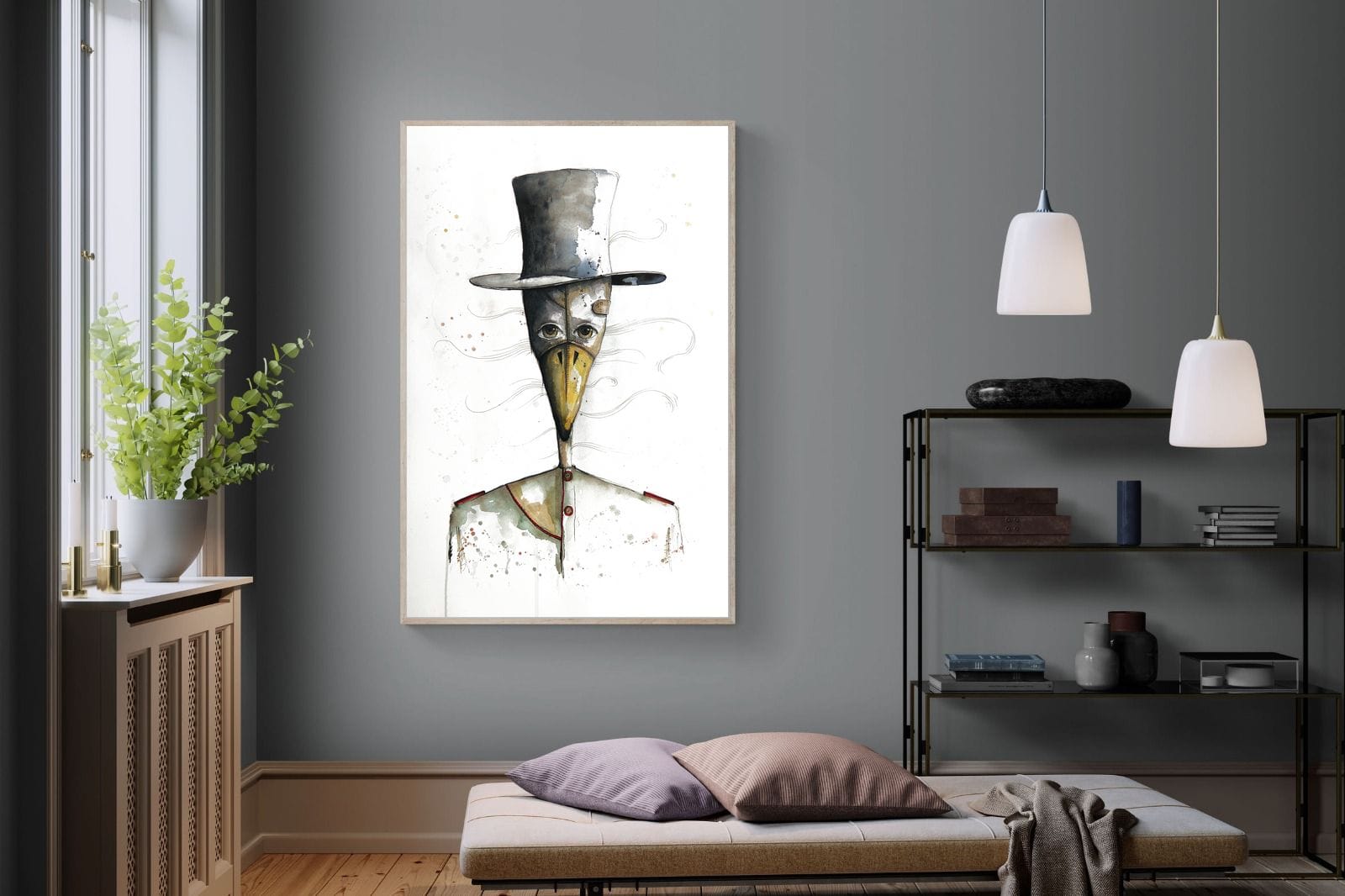 Sir Duck-Wall_Art-120 x 180cm-Mounted Canvas-Wood-Pixalot
