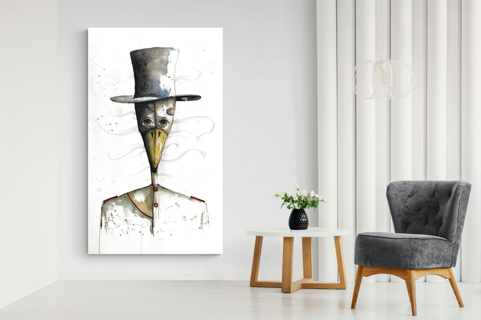 Sir Duck-Wall_Art-130 x 220cm-Mounted Canvas-No Frame-Pixalot