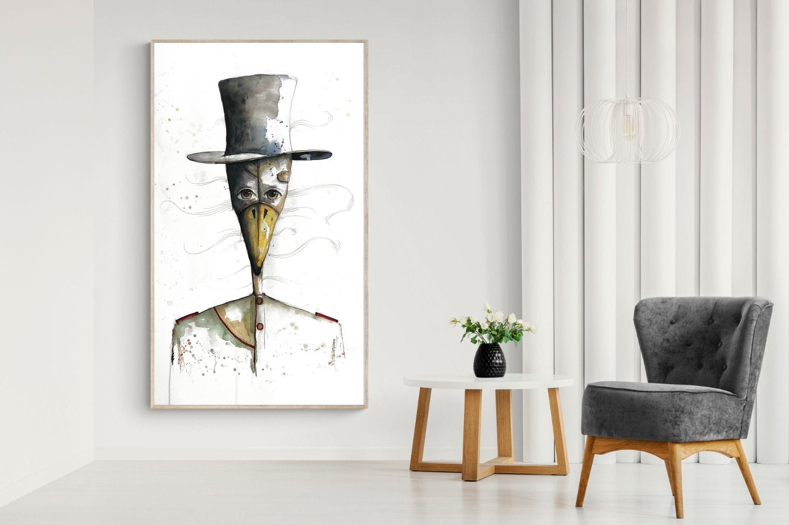 Sir Duck-Wall_Art-130 x 220cm-Mounted Canvas-Wood-Pixalot