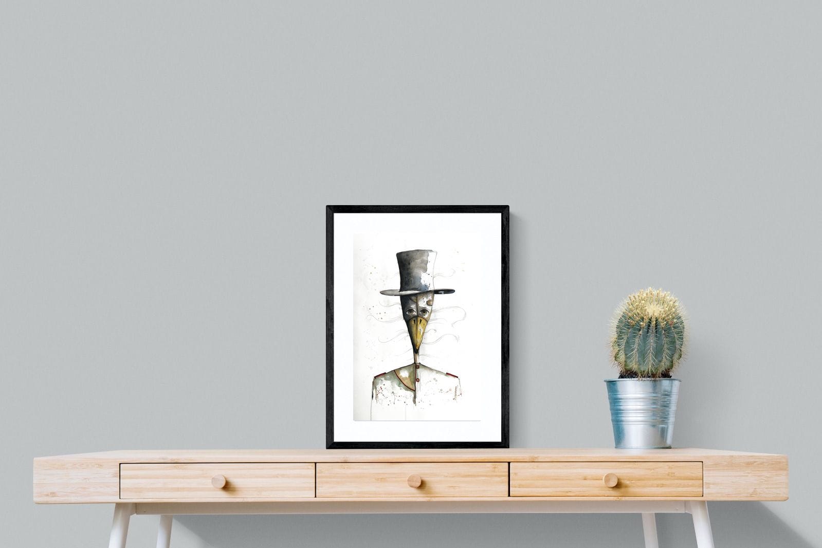 Sir Duck-Wall_Art-45 x 60cm-Framed Print-Black-Pixalot