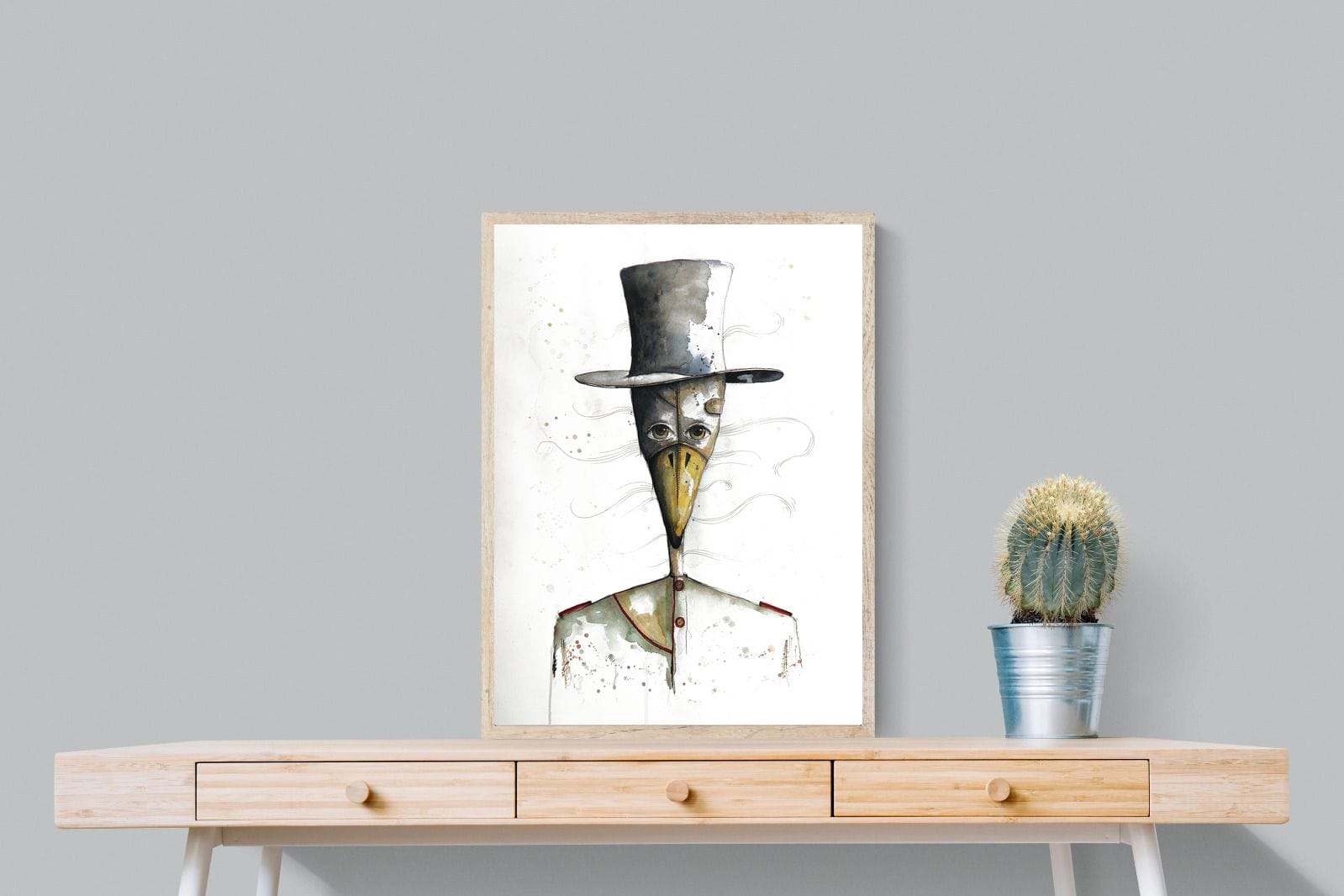 Sir Duck-Wall_Art-60 x 80cm-Mounted Canvas-Wood-Pixalot