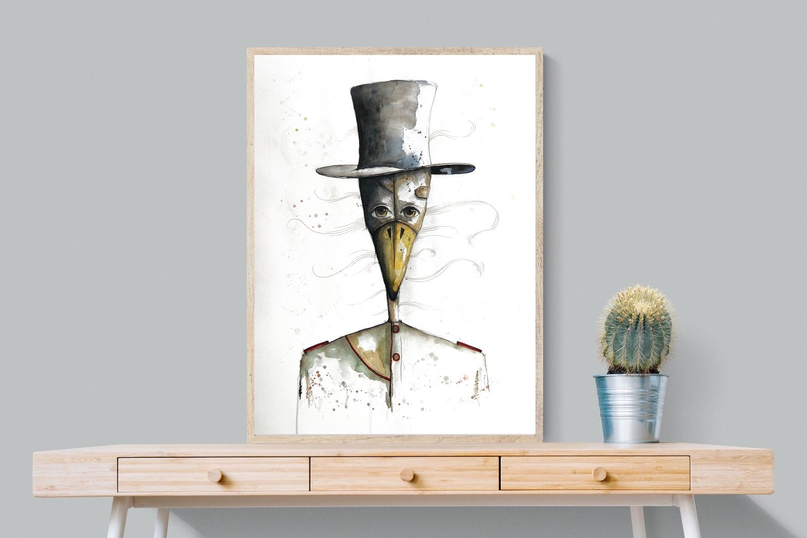 Sir Duck-Wall_Art-75 x 100cm-Mounted Canvas-Wood-Pixalot