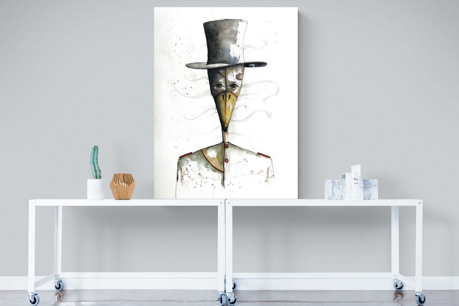 Sir Duck-Wall_Art-90 x 120cm-Mounted Canvas-No Frame-Pixalot
