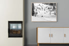 Ski Slope-Wall_Art-100 x 75cm-Mounted Canvas-Wood-Pixalot