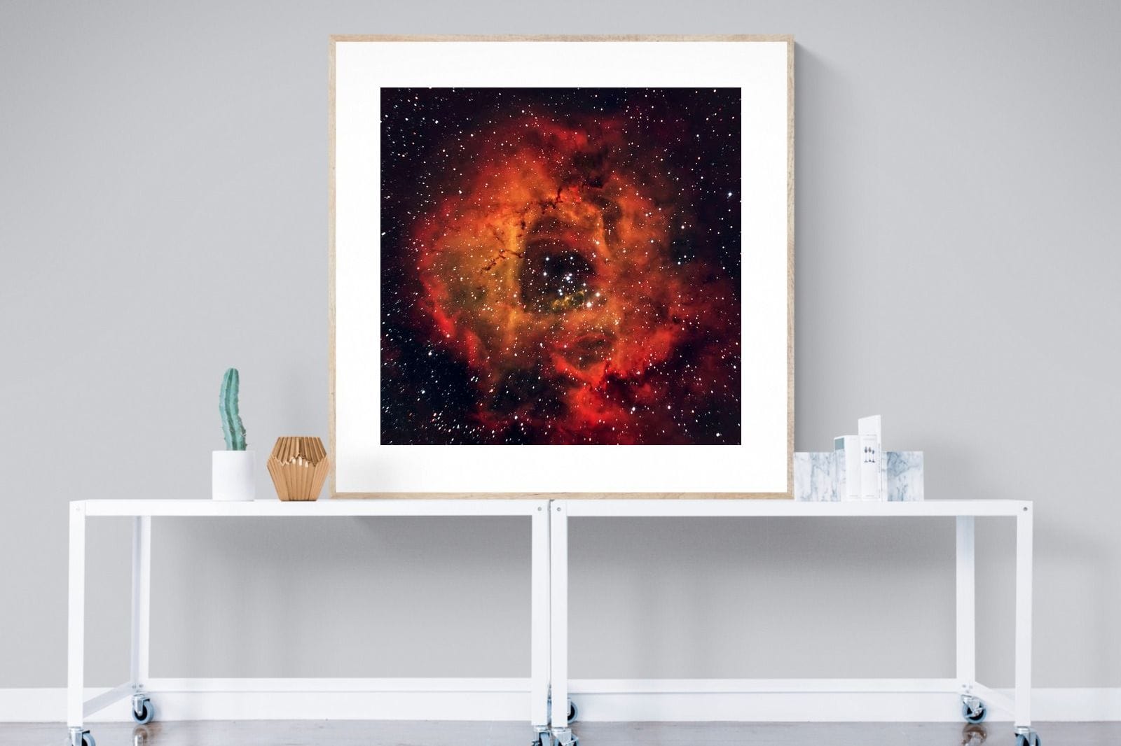 Sky Rose-Wall_Art-120 x 120cm-Framed Print-Wood-Pixalot