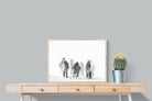 Snowy Gallop-Wall_Art-80 x 60cm-Mounted Canvas-Wood-Pixalot