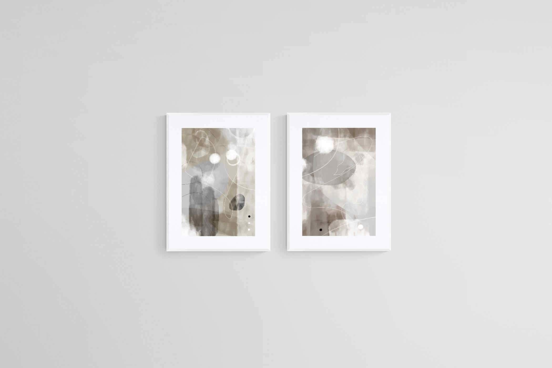 Softly Set-Wall_Art-45 x 60cm (x2)-Framed Print-White-Pixalot