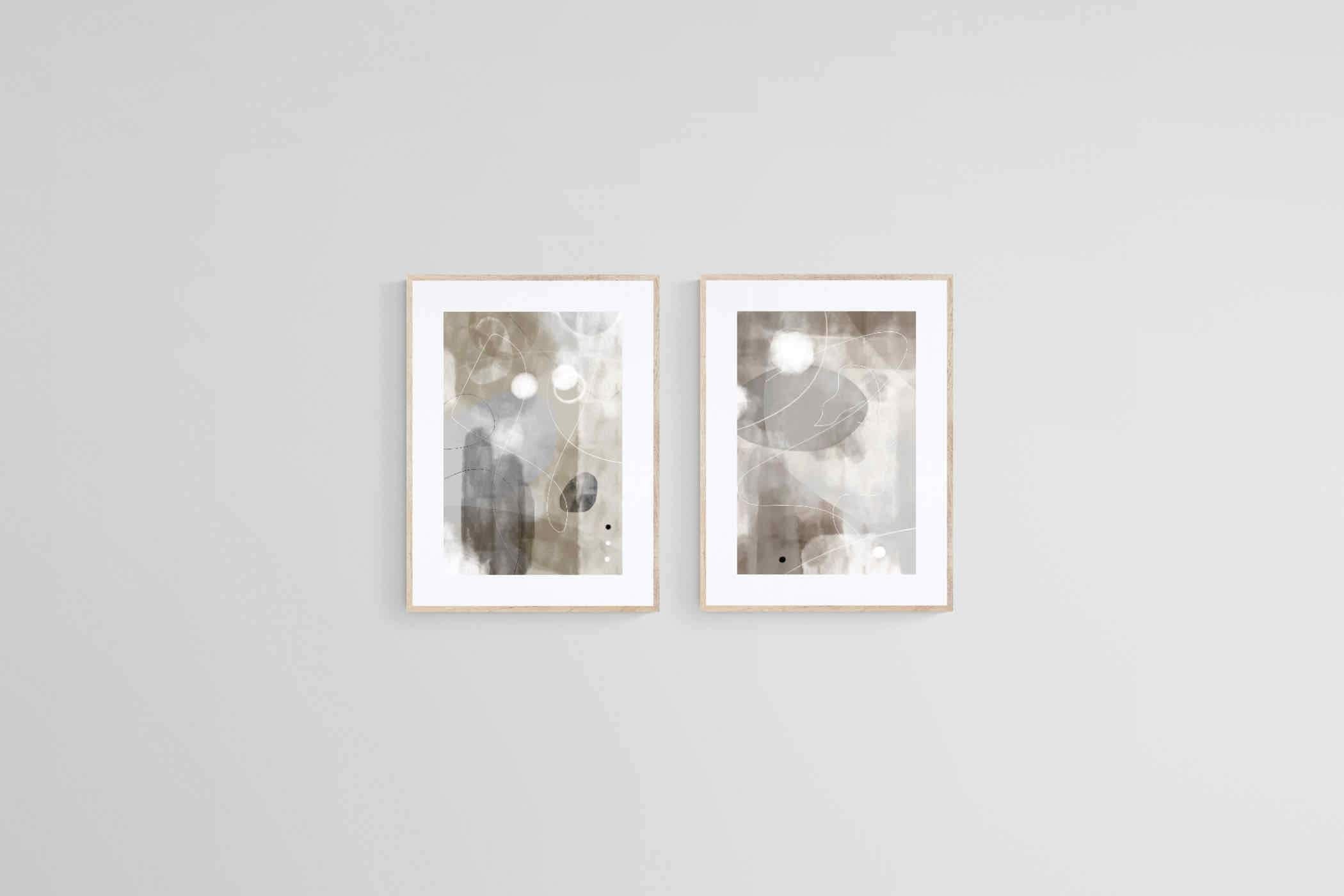 Softly Set-Wall_Art-45 x 60cm (x2)-Framed Print-Wood-Pixalot