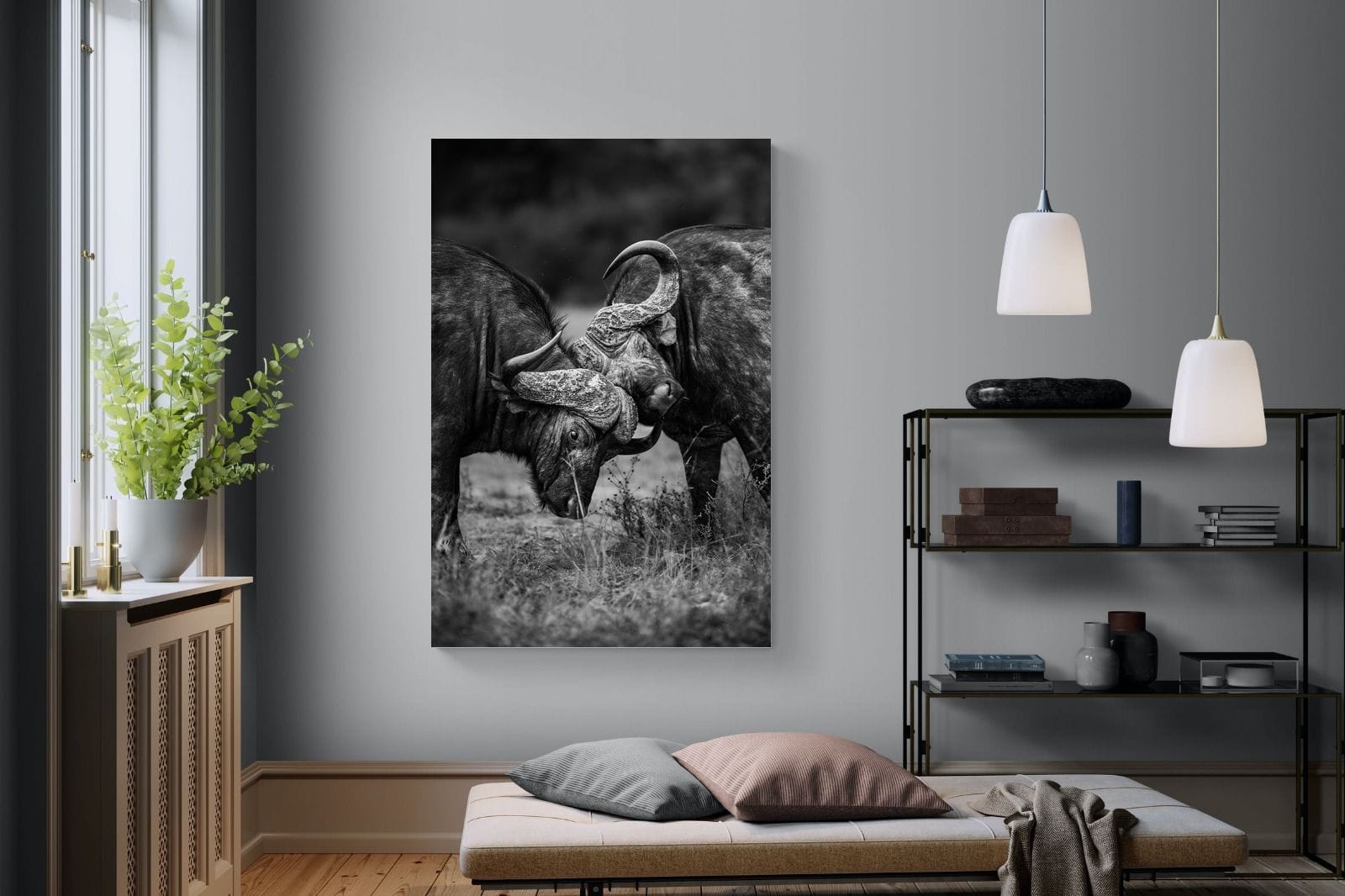 Sparring-Wall_Art-120 x 180cm-Mounted Canvas-No Frame-Pixalot