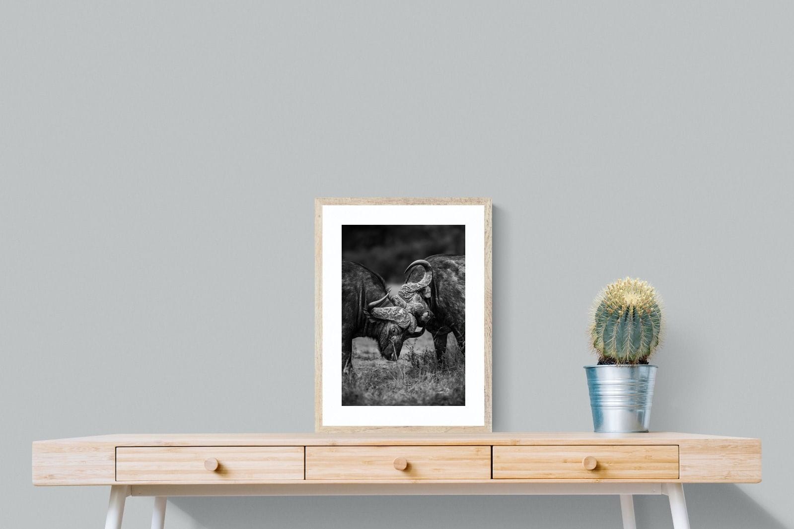 Sparring-Wall_Art-45 x 60cm-Framed Print-Wood-Pixalot