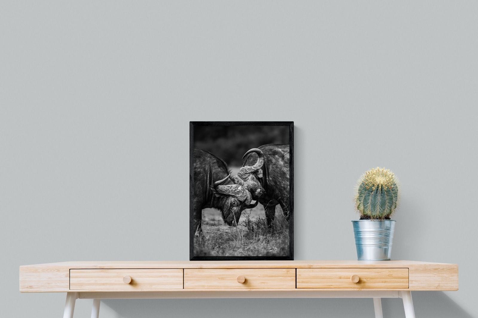 Sparring-Wall_Art-45 x 60cm-Mounted Canvas-Black-Pixalot