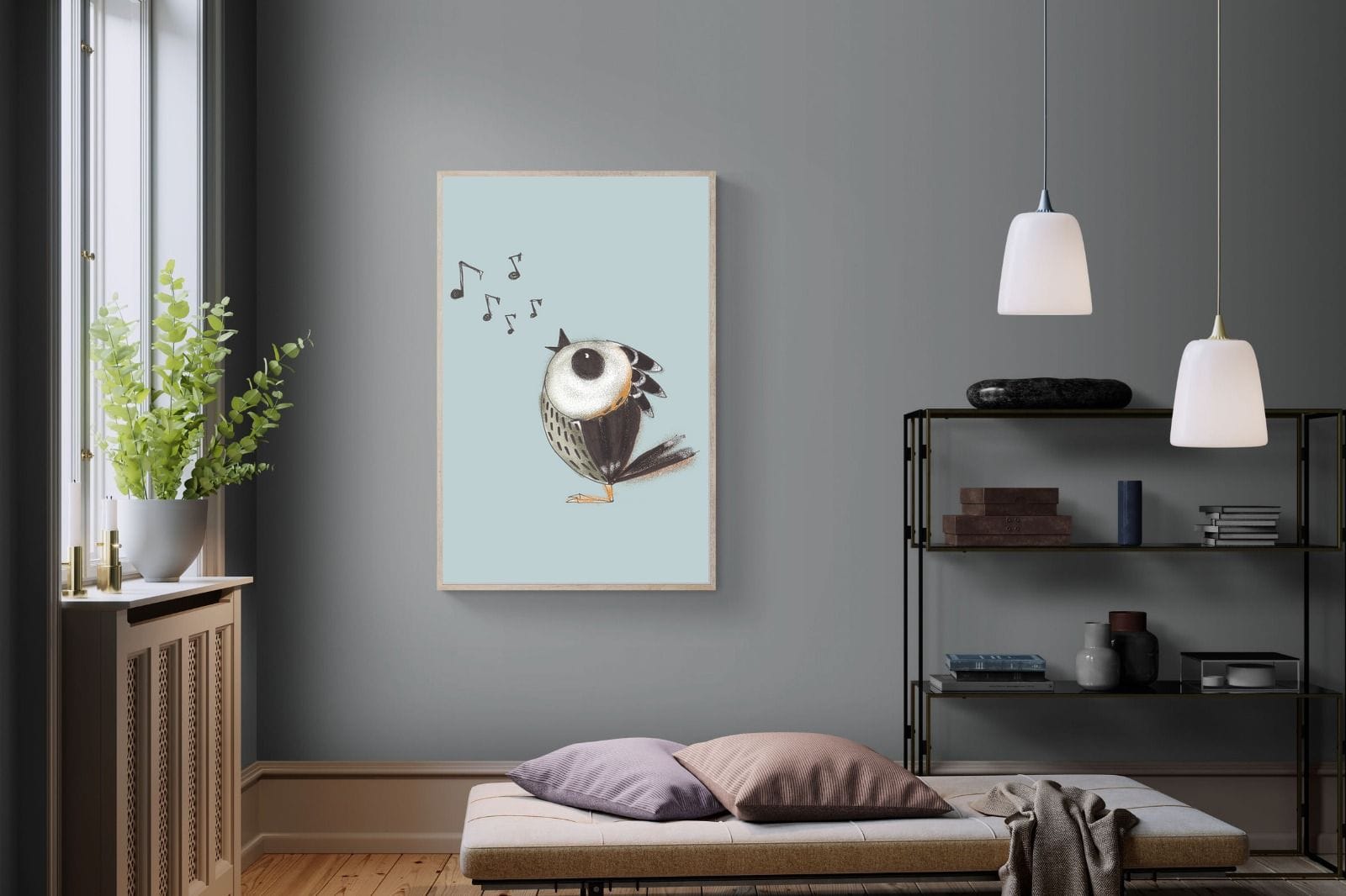 Sparrow Song-Wall_Art-100 x 150cm-Mounted Canvas-Wood-Pixalot