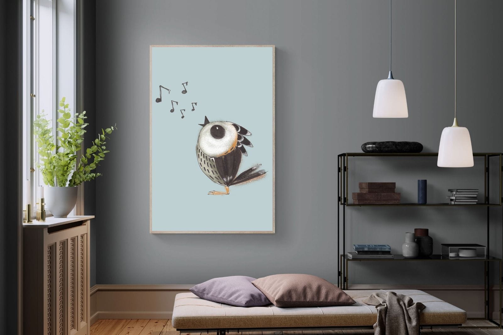 Sparrow Song-Wall_Art-120 x 180cm-Mounted Canvas-Wood-Pixalot