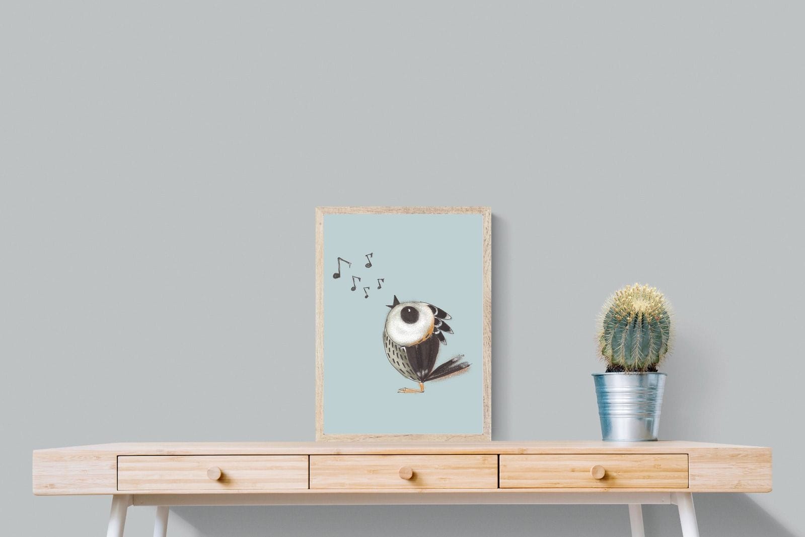 Sparrow Song-Wall_Art-45 x 60cm-Mounted Canvas-Wood-Pixalot