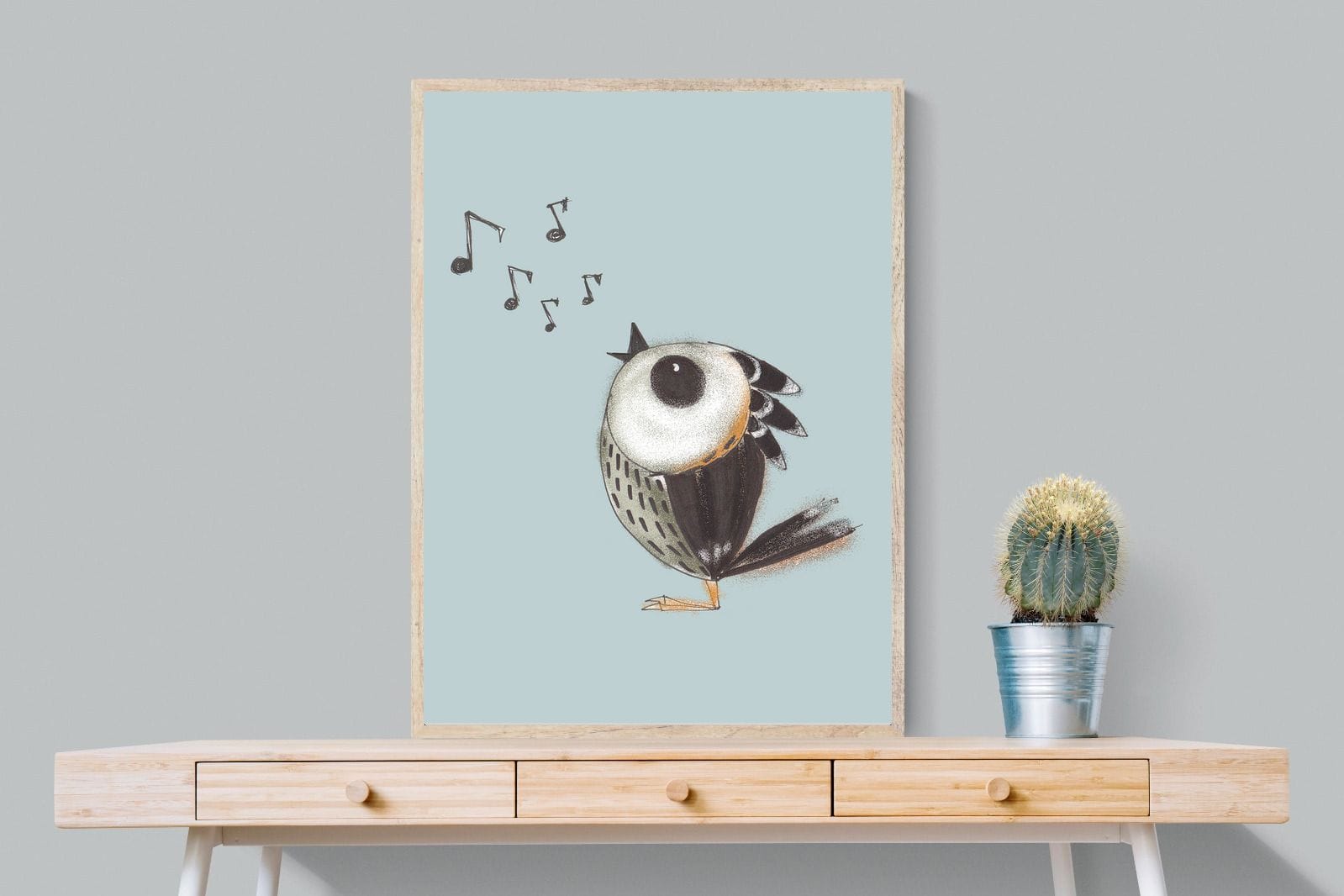Sparrow Song-Wall_Art-75 x 100cm-Mounted Canvas-Wood-Pixalot