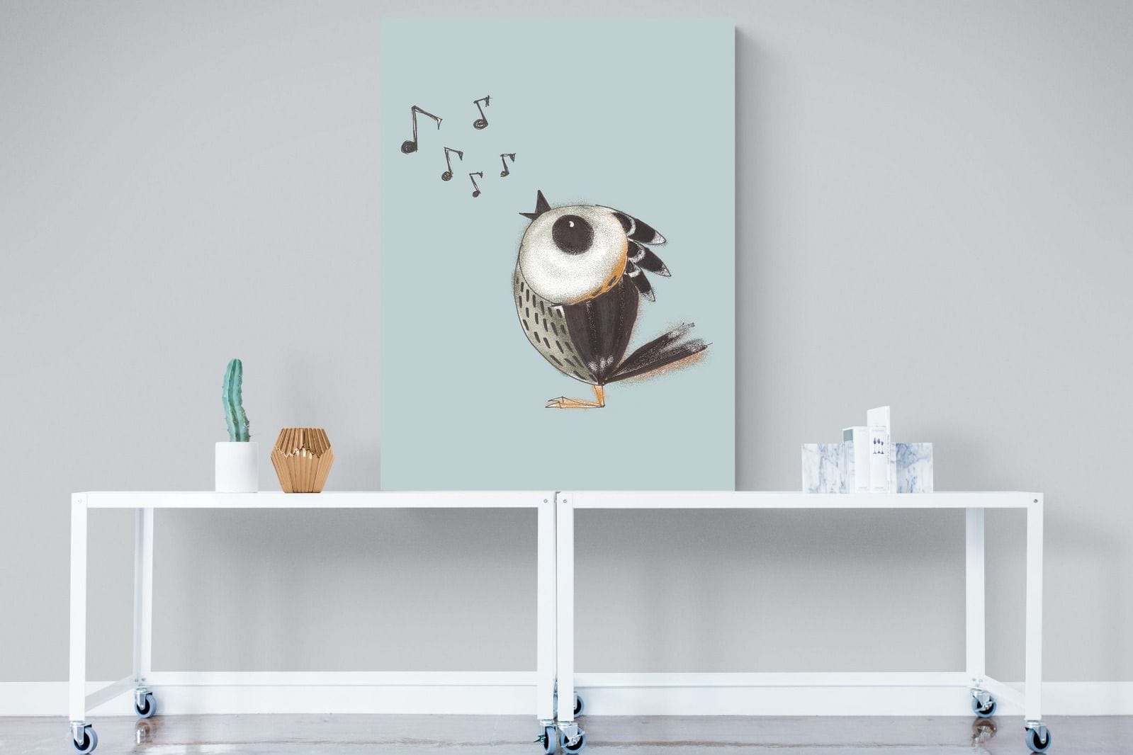 Sparrow Song-Wall_Art-90 x 120cm-Mounted Canvas-No Frame-Pixalot