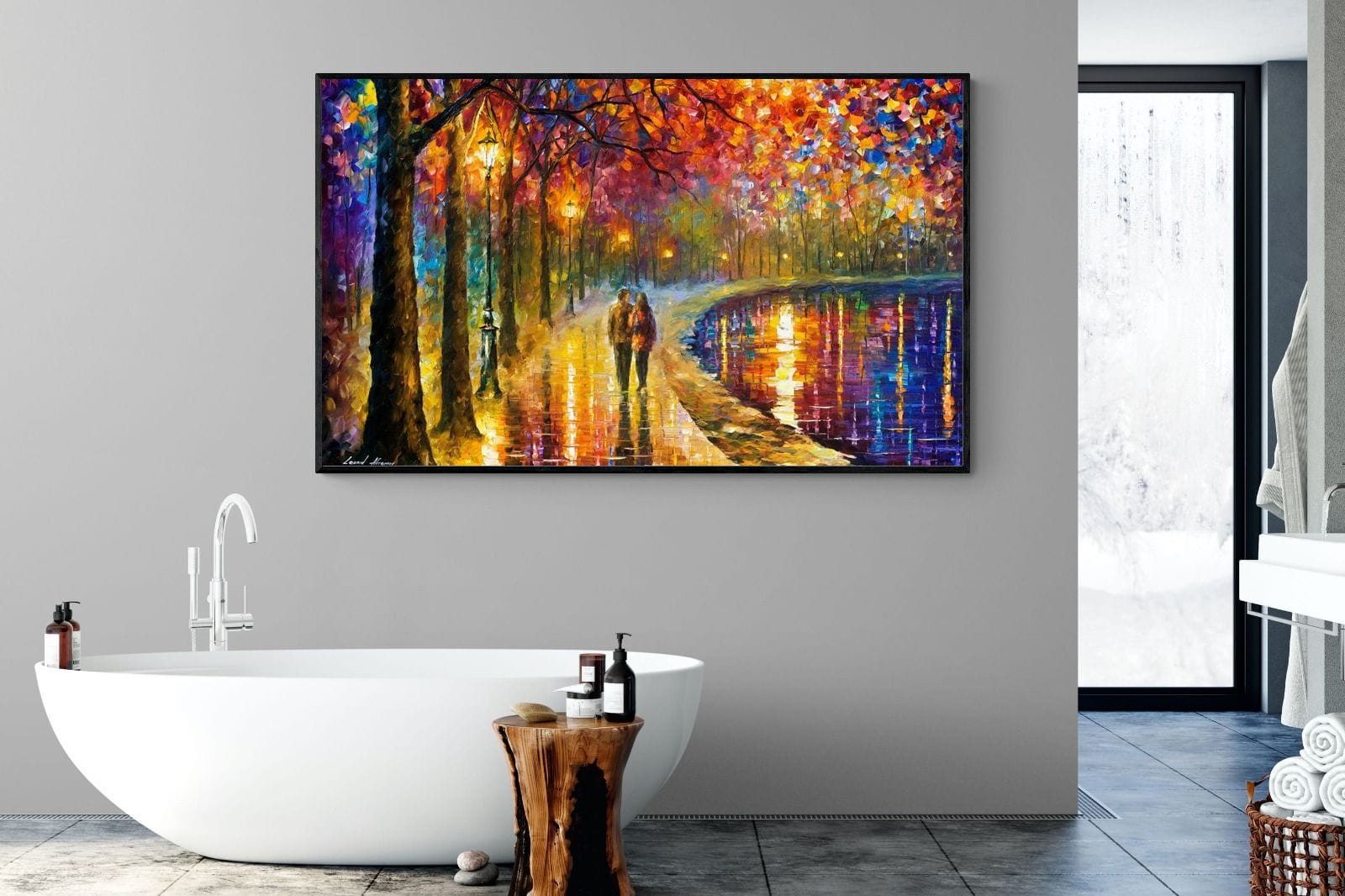 Spirits By The Lake-Wall_Art-180 x 110cm-Mounted Canvas-Black-Pixalot