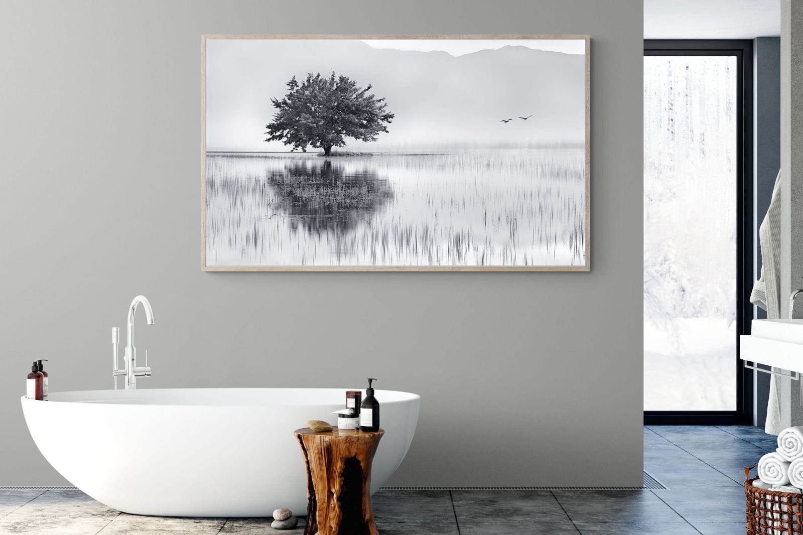 Spring Mirror-Wall_Art-180 x 110cm-Mounted Canvas-Wood-Pixalot