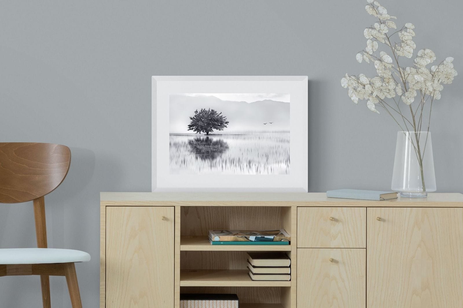 Spring Mirror-Wall_Art-60 x 45cm-Framed Print-White-Pixalot