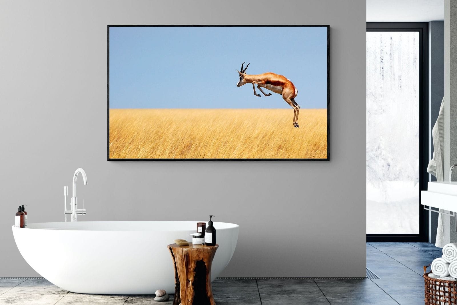 Springy-Wall_Art-180 x 110cm-Mounted Canvas-Black-Pixalot