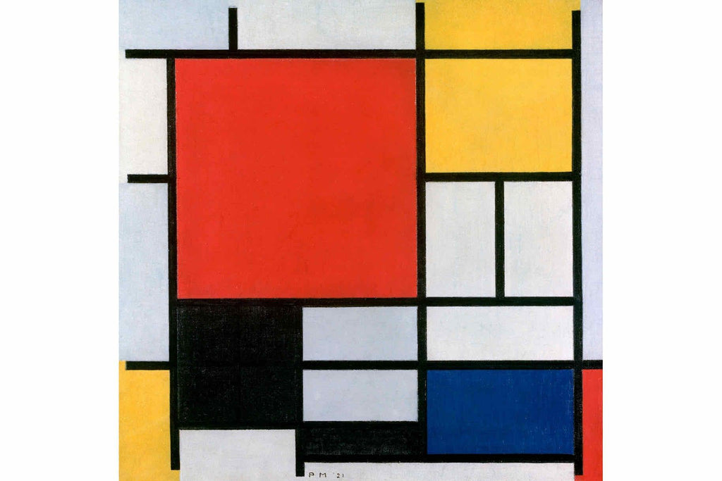 Square Composition by Mondrian-Wall_Art-Pixalot
