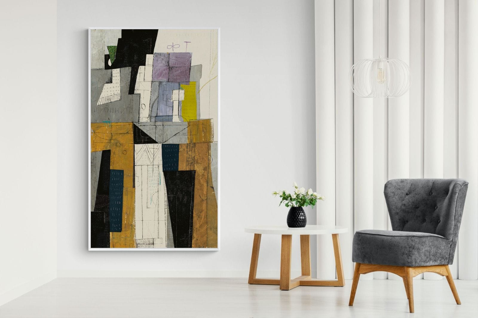 Squared-Wall_Art-130 x 220cm-Mounted Canvas-White-Pixalot