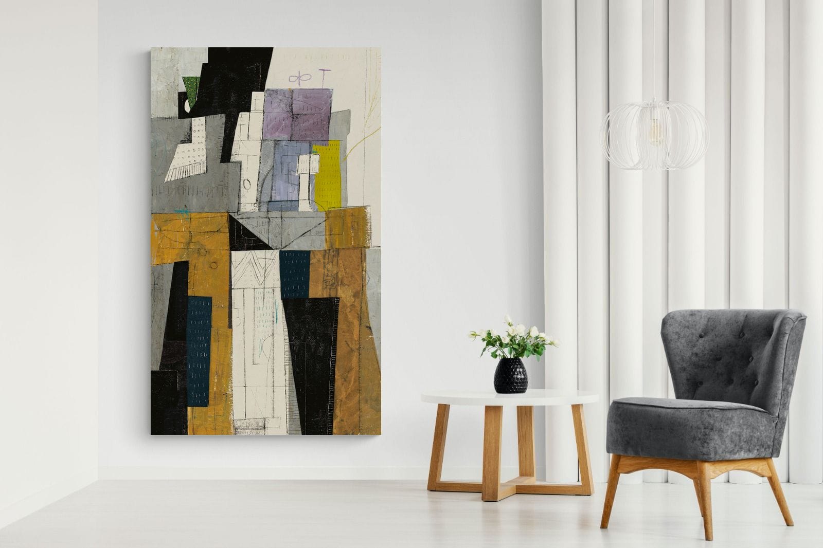Squared-Wall_Art-130 x 220cm-Mounted Canvas-No Frame-Pixalot