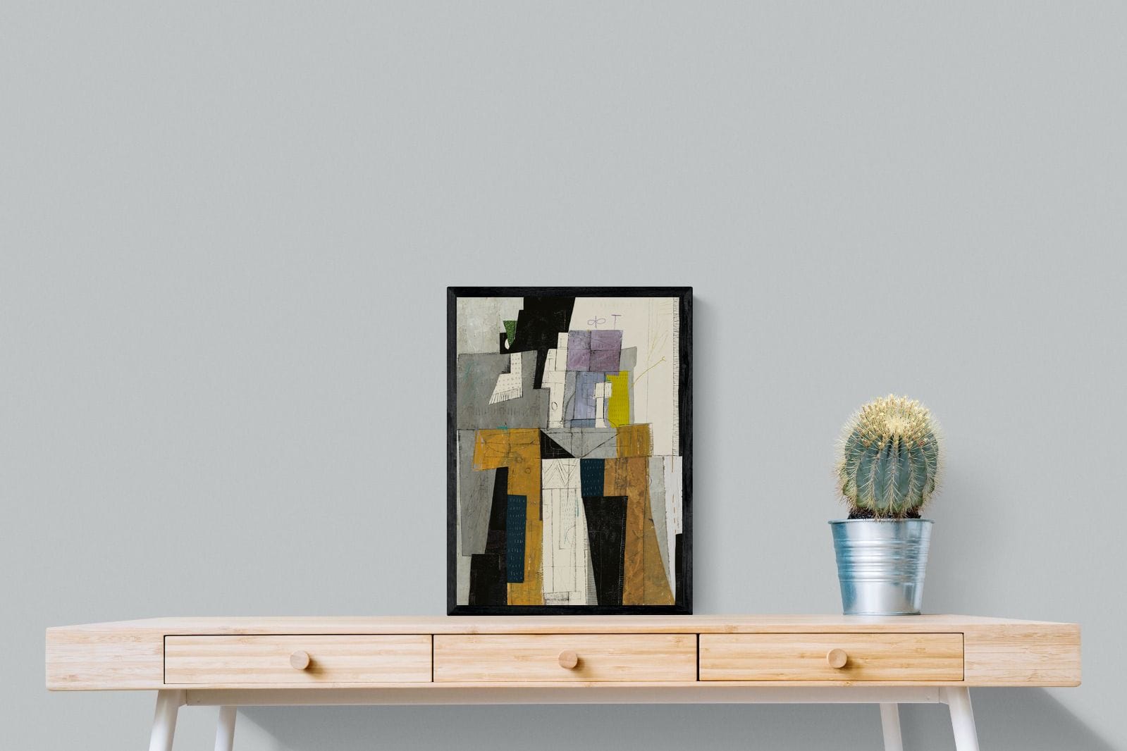Squared-Wall_Art-45 x 60cm-Mounted Canvas-Black-Pixalot