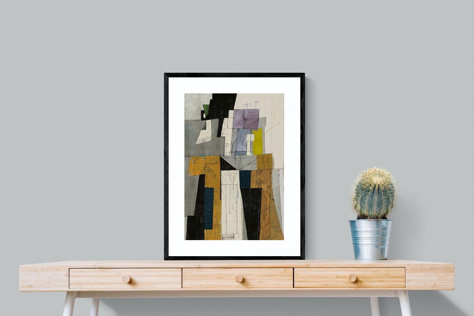 Squared-Wall_Art-60 x 80cm-Framed Print-Black-Pixalot