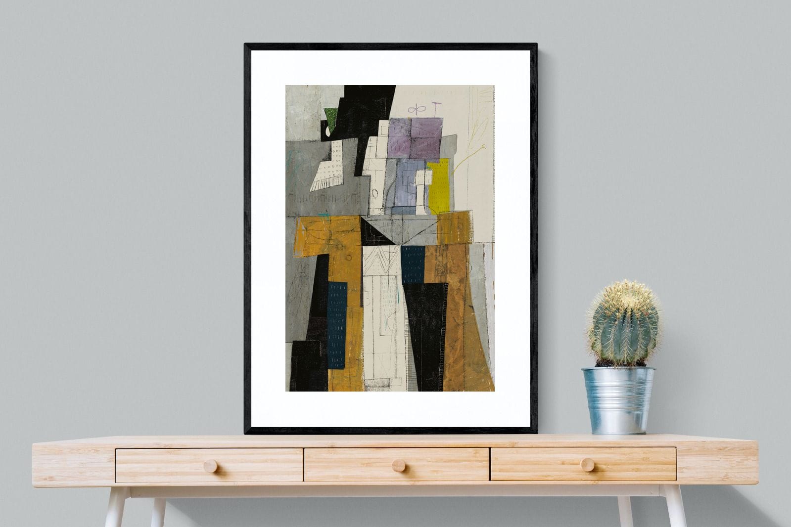 Squared-Wall_Art-75 x 100cm-Framed Print-Black-Pixalot
