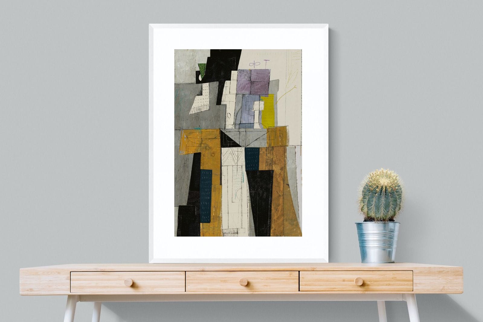 Squared-Wall_Art-75 x 100cm-Framed Print-White-Pixalot