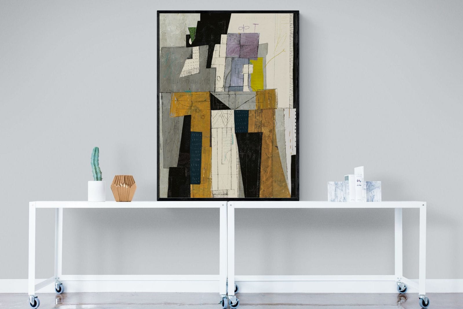 Squared-Wall_Art-90 x 120cm-Mounted Canvas-Black-Pixalot