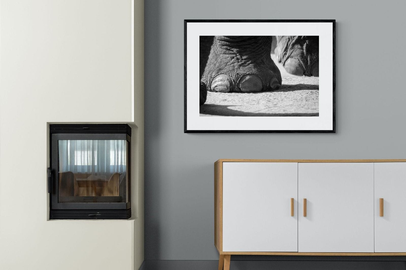 Stomp-Wall_Art-100 x 75cm-Framed Print-Black-Pixalot