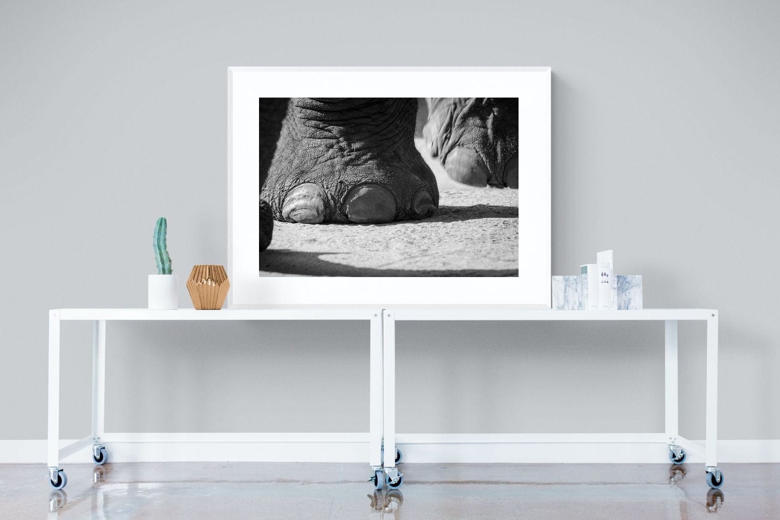 Stomp-Wall_Art-120 x 90cm-Framed Print-White-Pixalot