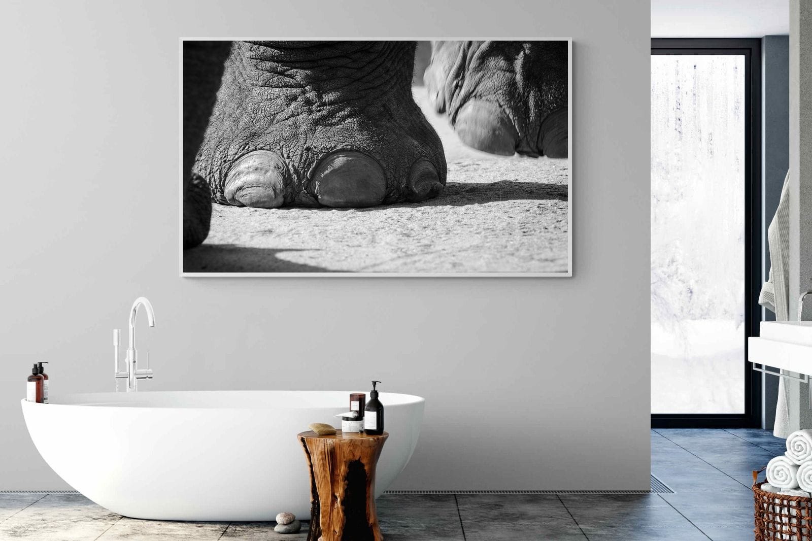 Stomp-Wall_Art-180 x 110cm-Mounted Canvas-White-Pixalot