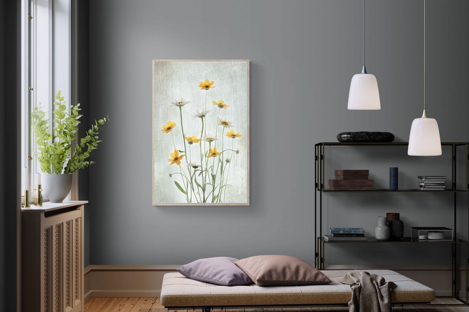 Summer Flowers-Wall_Art-100 x 150cm-Mounted Canvas-Wood-Pixalot