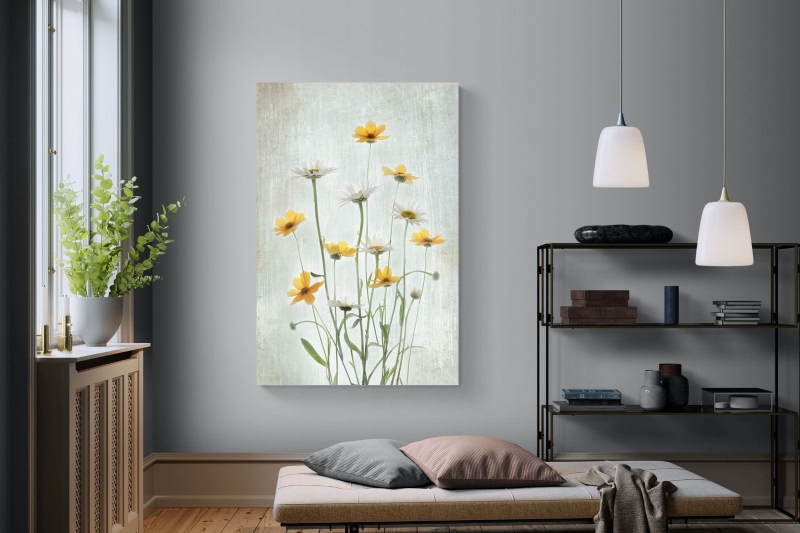 Summer Flowers-Wall_Art-120 x 180cm-Mounted Canvas-No Frame-Pixalot