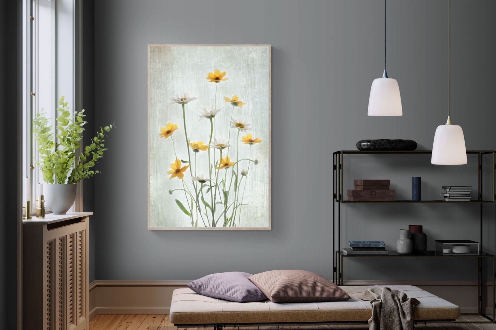 Summer Flowers-Wall_Art-120 x 180cm-Mounted Canvas-Wood-Pixalot