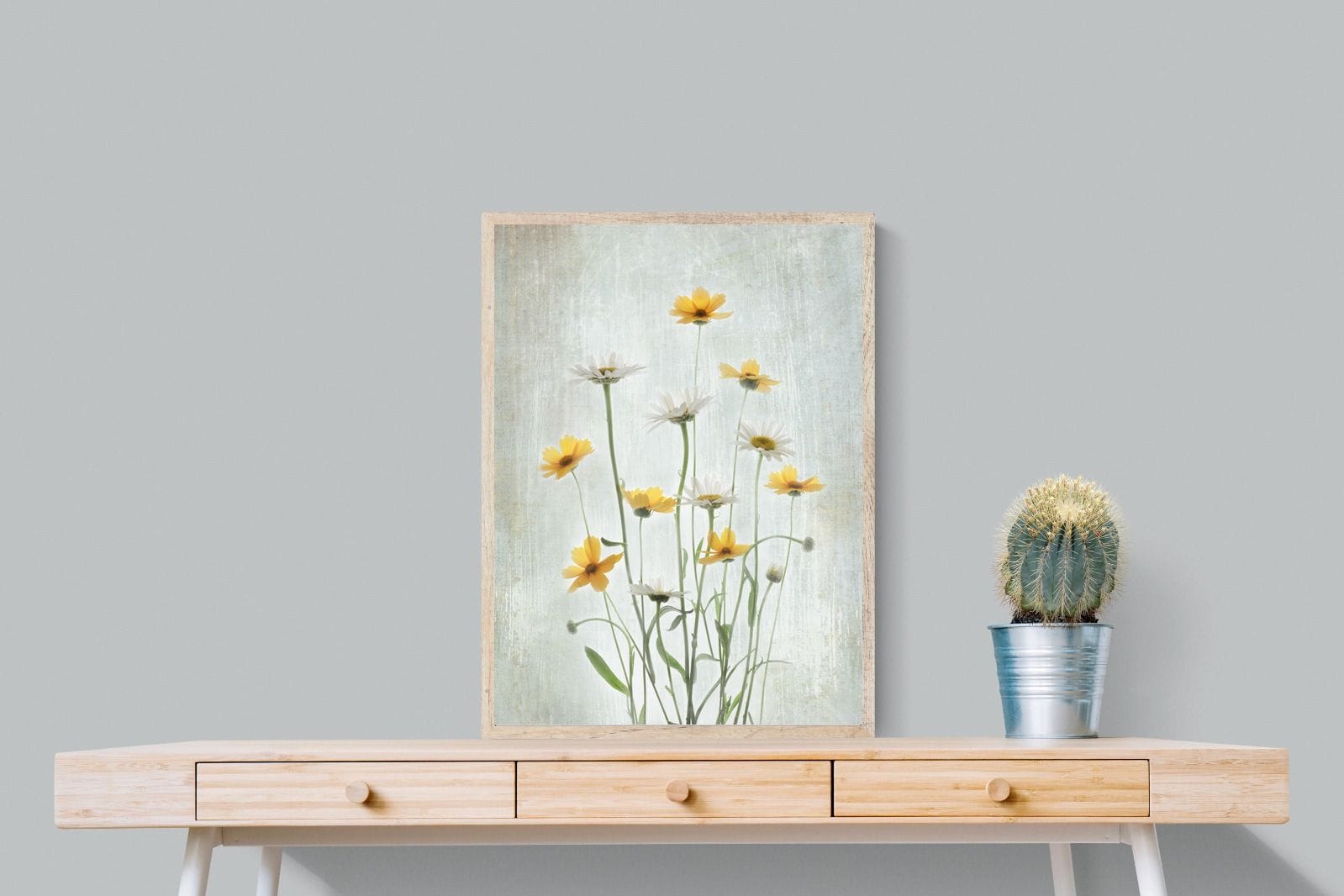 Summer Flowers-Wall_Art-60 x 80cm-Mounted Canvas-Wood-Pixalot