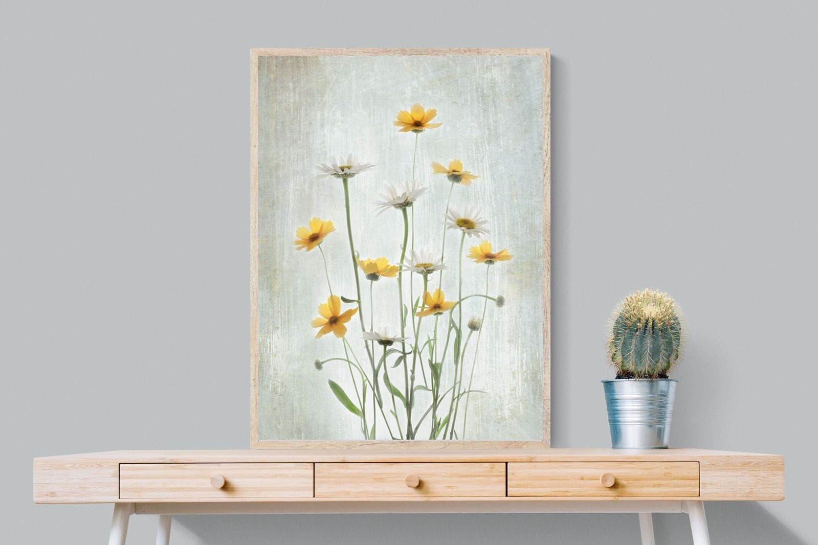 Summer Flowers-Wall_Art-75 x 100cm-Mounted Canvas-Wood-Pixalot