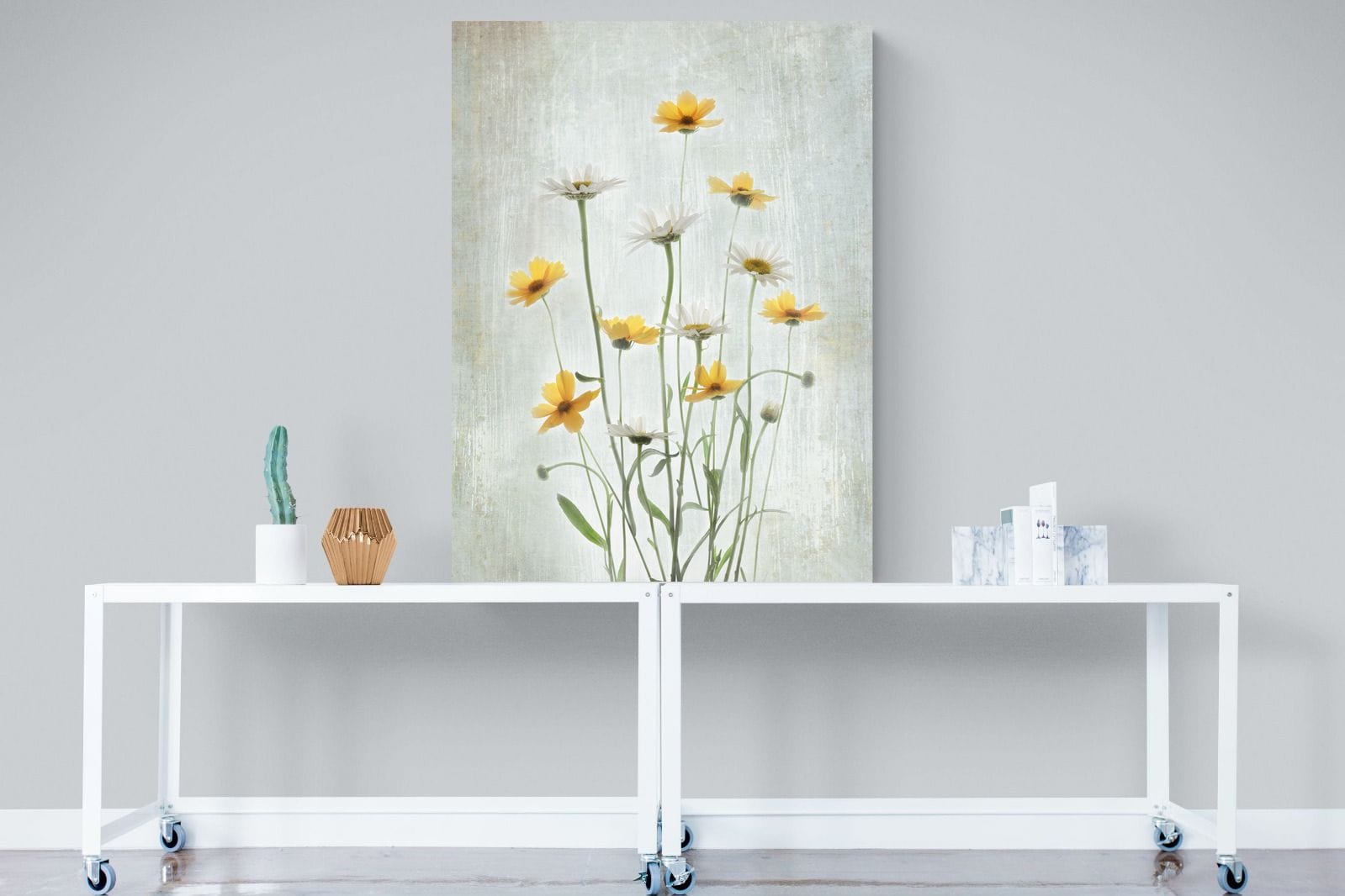 Summer Flowers-Wall_Art-90 x 120cm-Mounted Canvas-No Frame-Pixalot