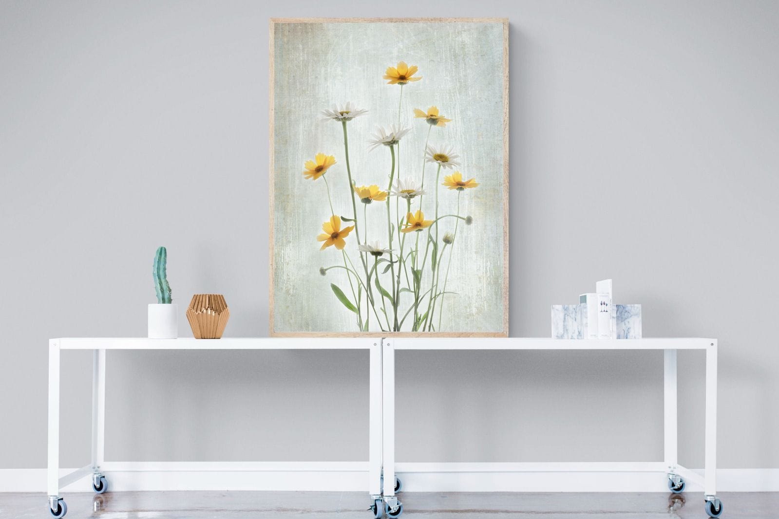Summer Flowers-Wall_Art-90 x 120cm-Mounted Canvas-Wood-Pixalot