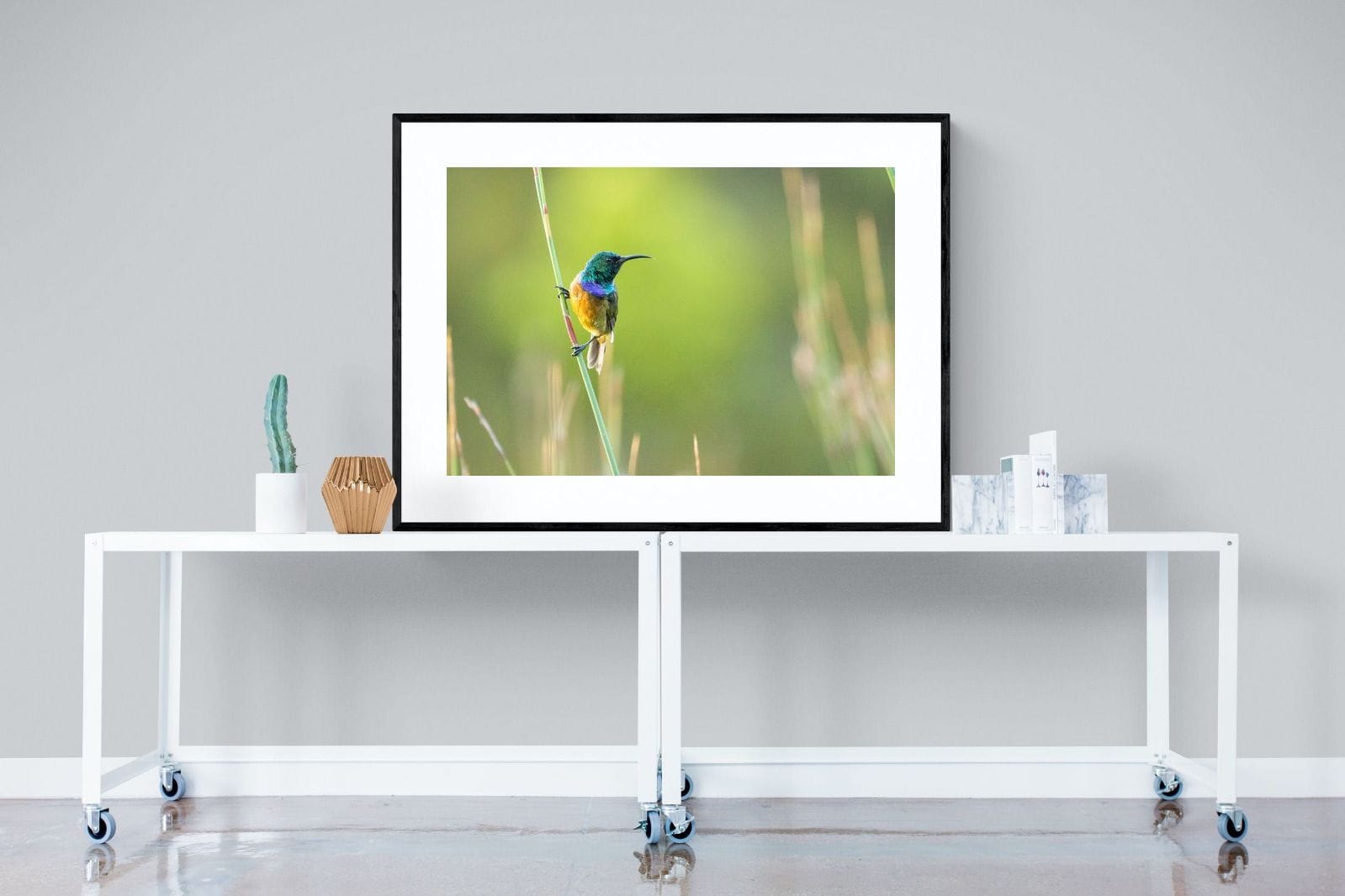 Sunbird-Wall_Art-120 x 90cm-Framed Print-Black-Pixalot